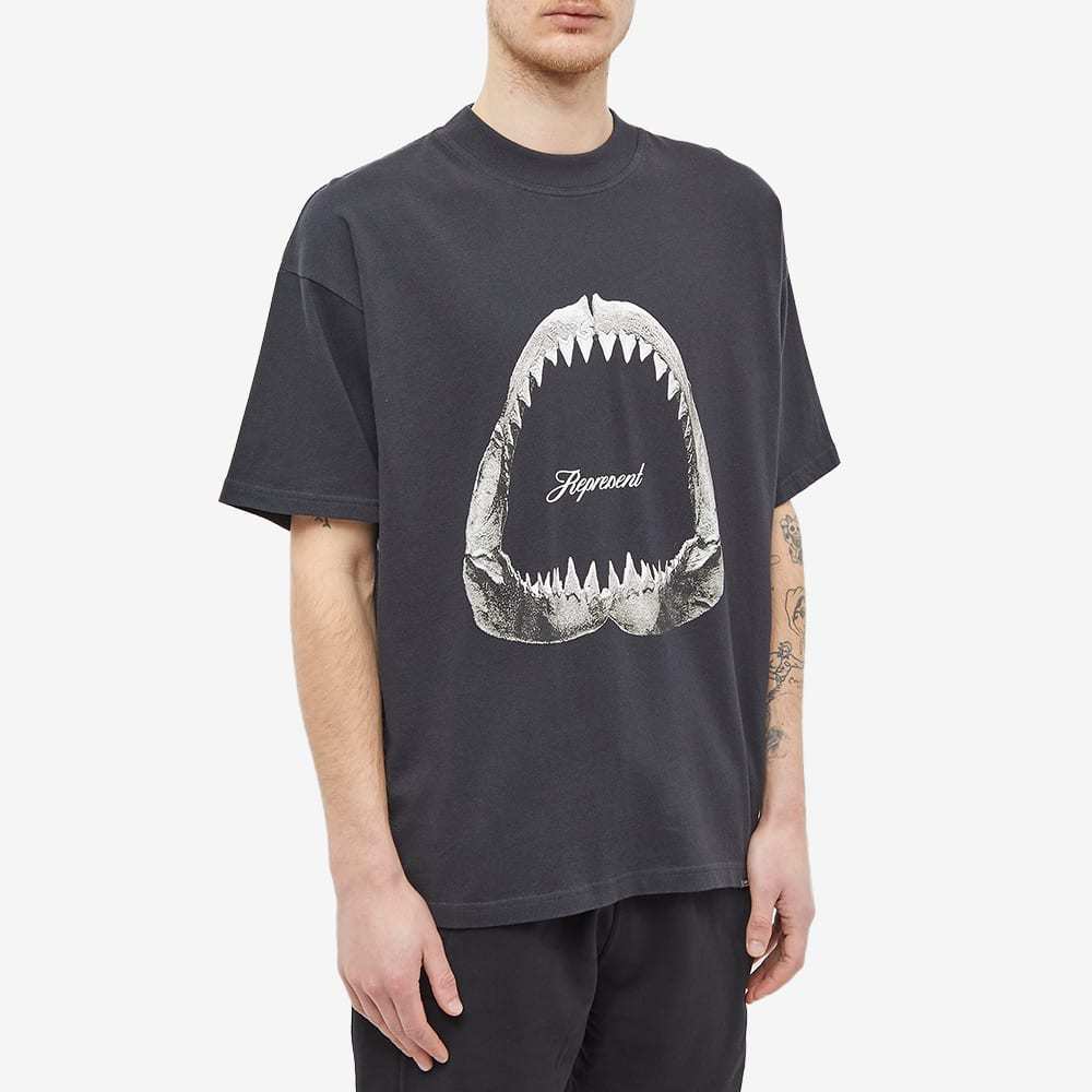 REPRESENT SHARK-PRINT COTTON T-SHIRT