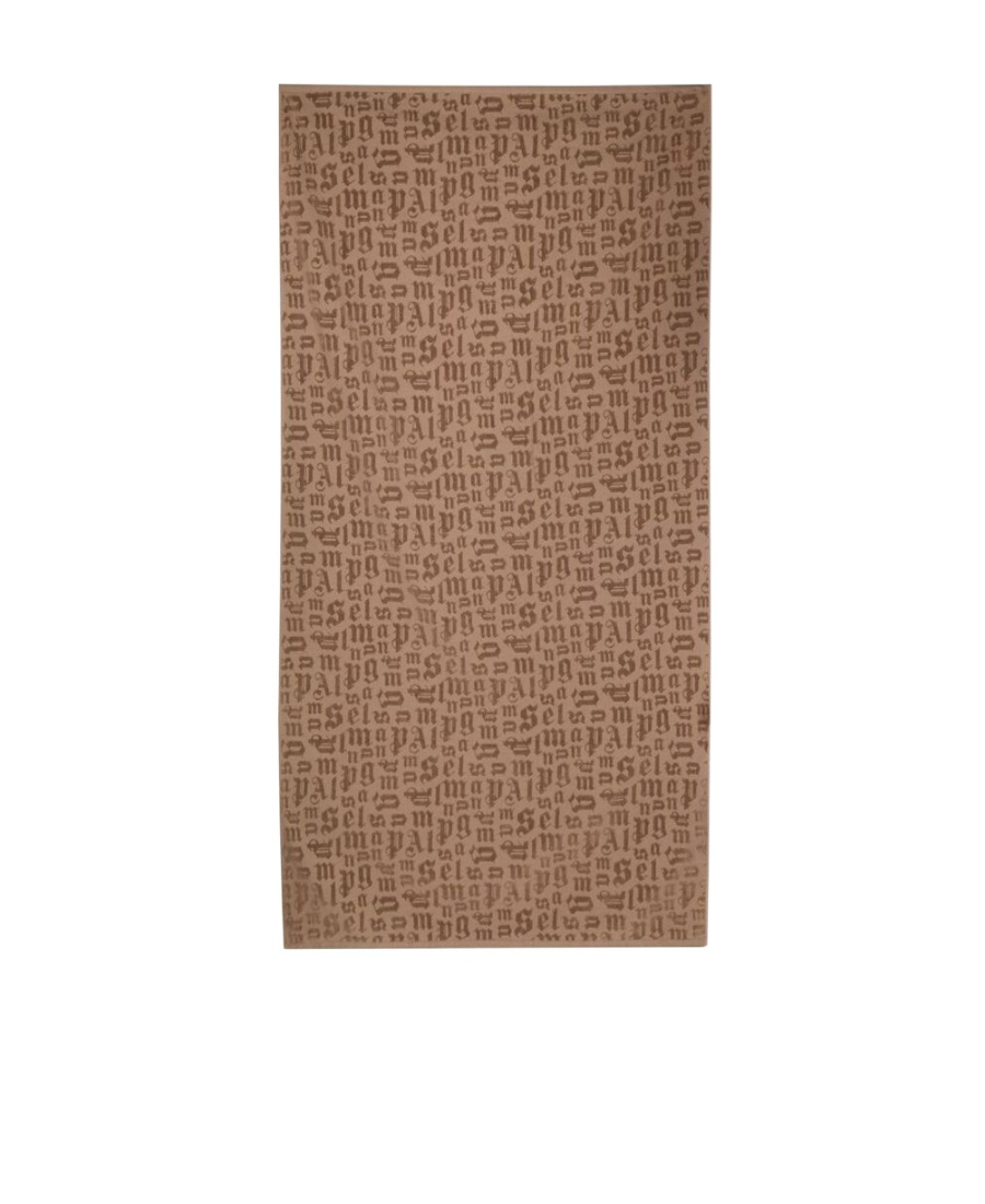 Palm Angels Rectangular Bath Towel In Brown