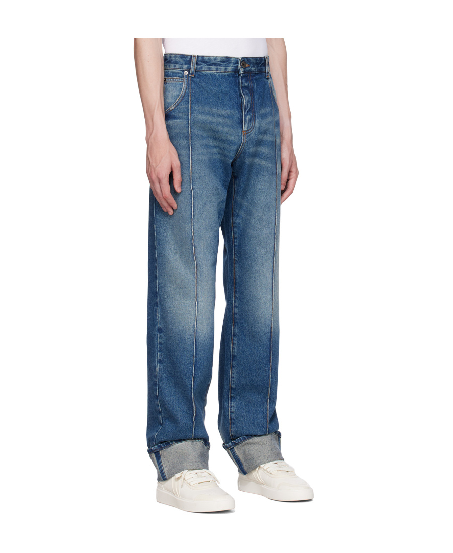 BALMAIN CASUAL STRAIGHT DENIM TROUSERS