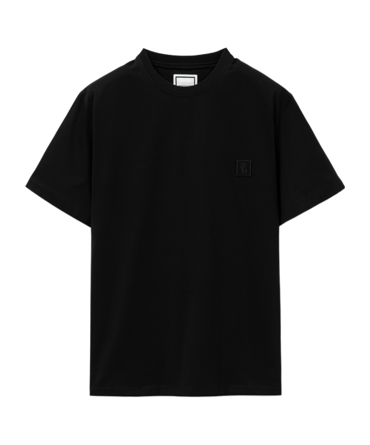 Wooyoungmi Black T-shirt With Maxi Print On The Back In Black