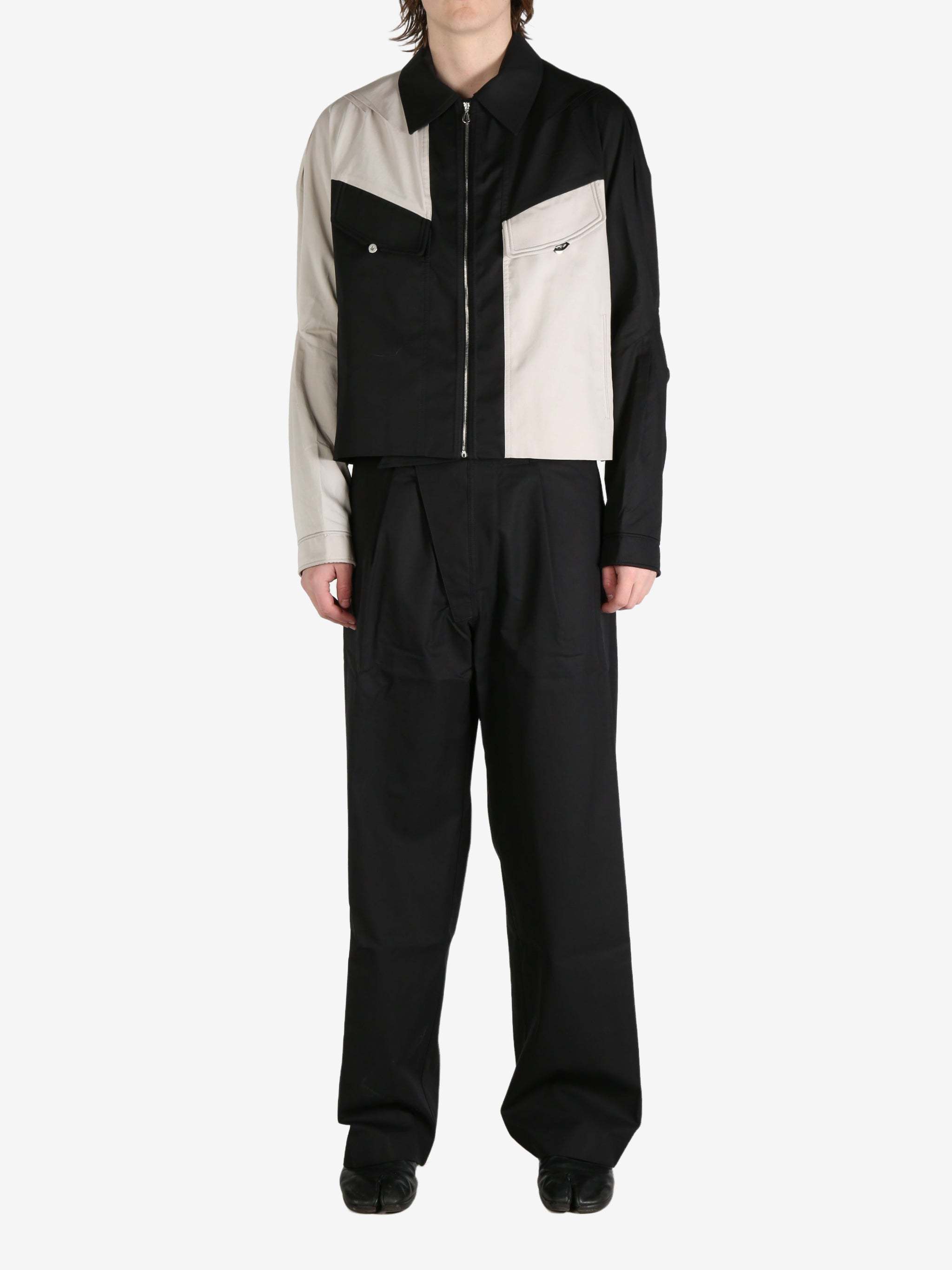 Kiko Kostadinov Alec K-dart Blouson Cotton Weave In Black