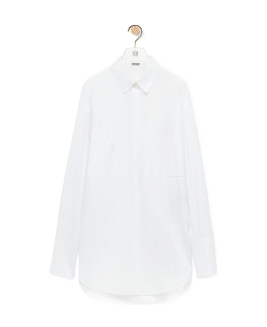 Loewe Puzzle Fold Cotton Shirt In White
