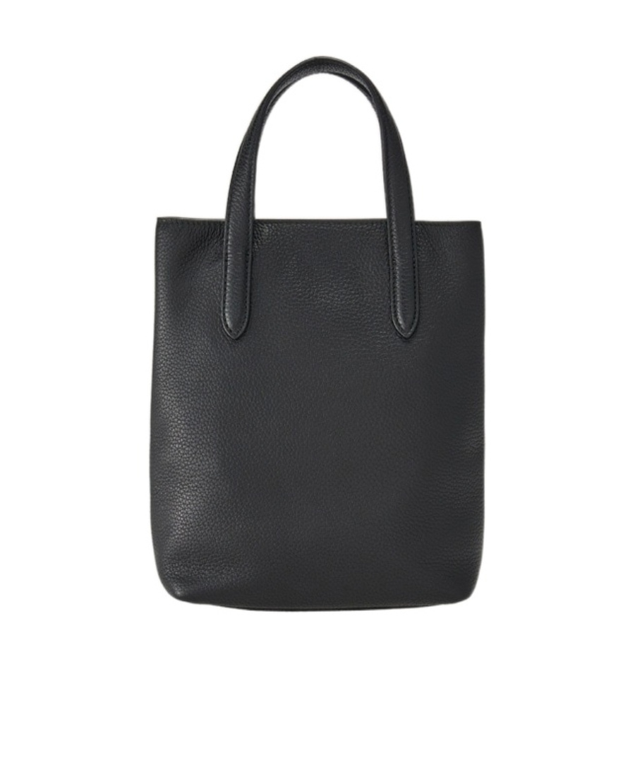 Ferragamo Black Leather Travel Handbag In Black