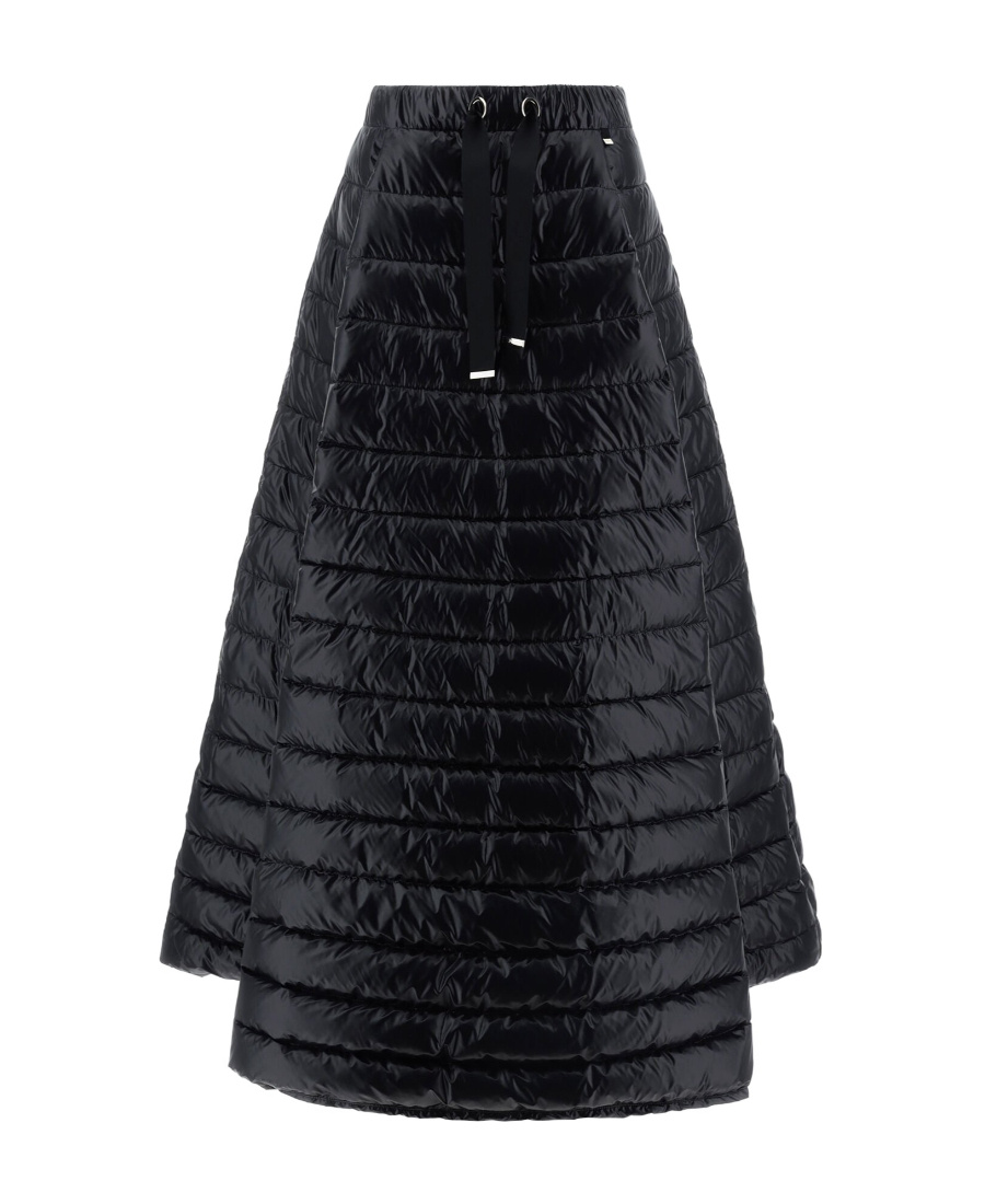 Herno Drawstring Padded Down Maxi Skirt In Black