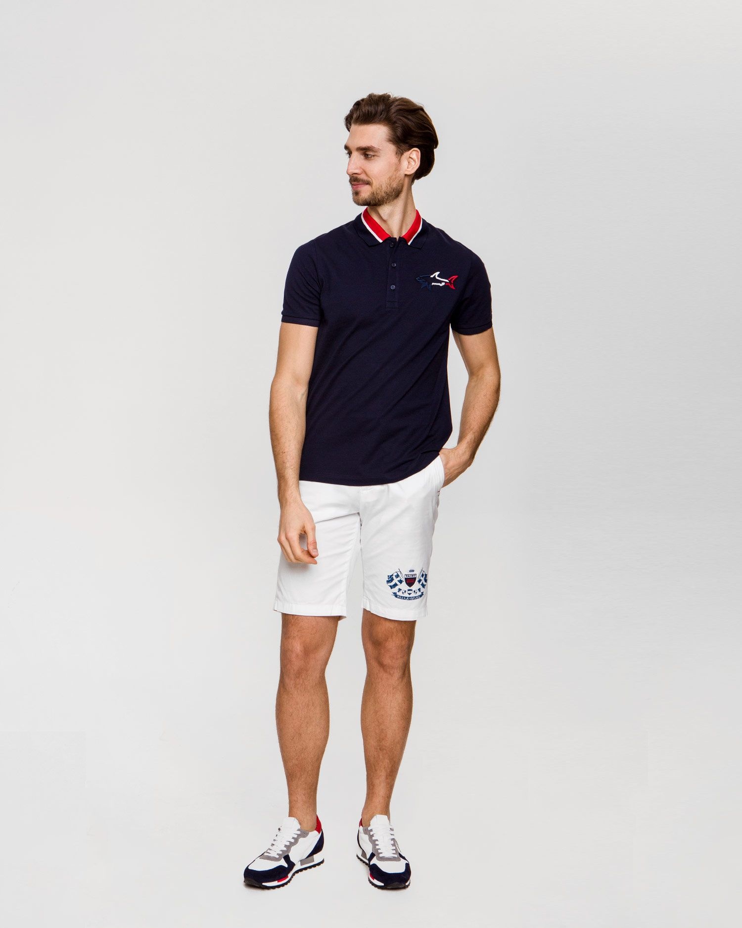 PAUL & SHARK LOGO DETAILS POLO SHIRT 