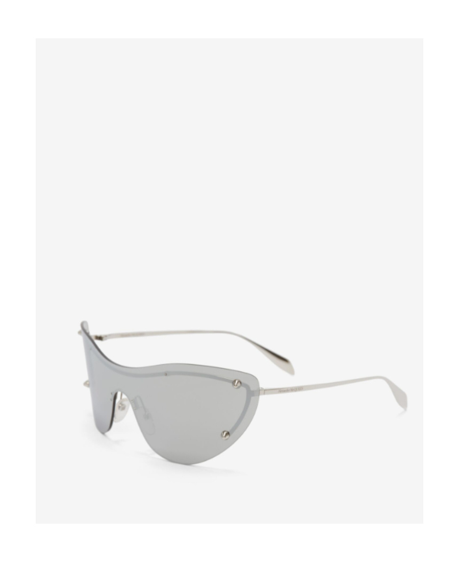 Alexander Mcqueen Frameless Tinted Sunglasses In Gray