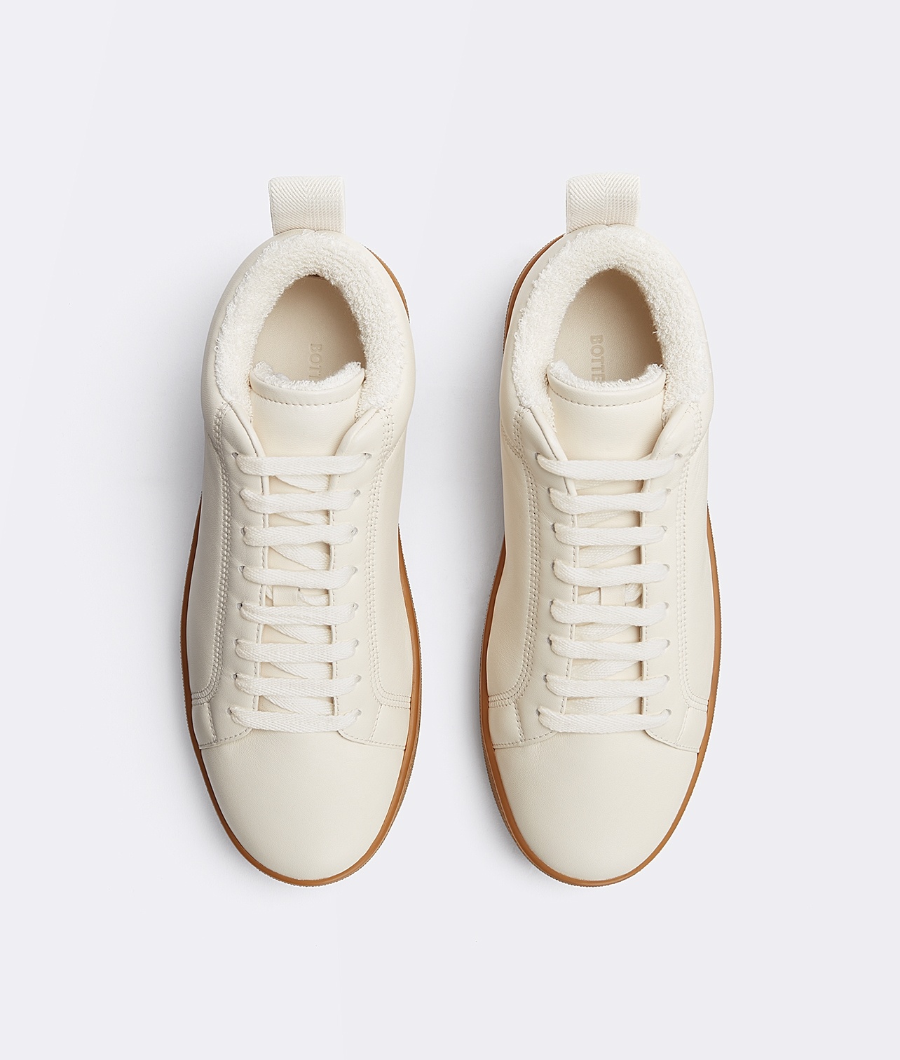 Bottega Veneta Low-top Lace-up Trainers In Brown