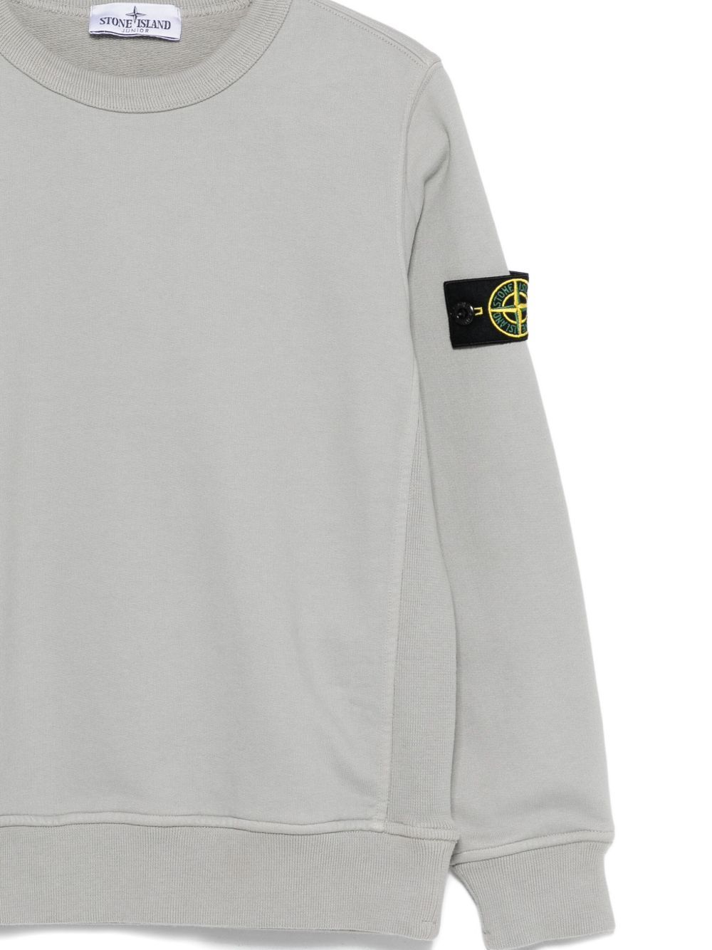 Stone Island Compass-badge Sweatshirt In Gray