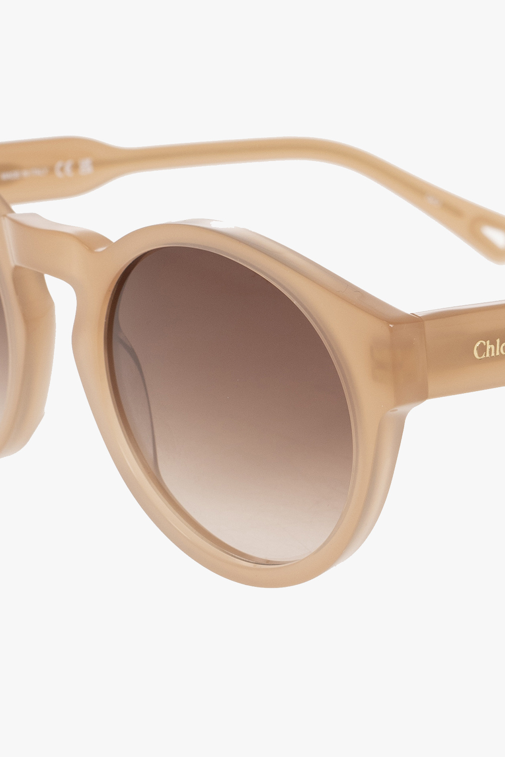 Chloé Eyewear Round Frame Sunglasses In Nude