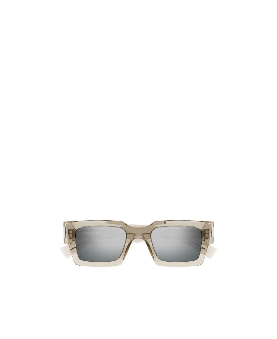 Saint Laurent Sl572 Square-frame Tinted Sunglasses In Gray