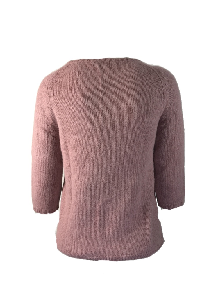 Max Mara Round Neck Sweater In Brown
