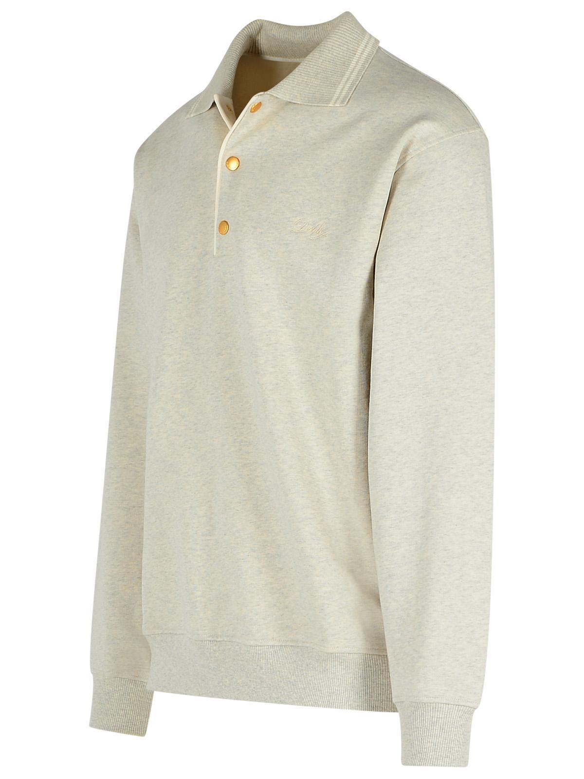 Drôle De Monsieur Logo Embroidered Knitted Jumper In White