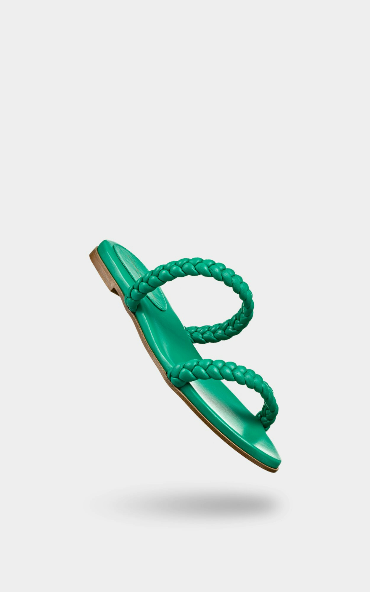 Gianvito Rossi Logo Flat Sandals In Green