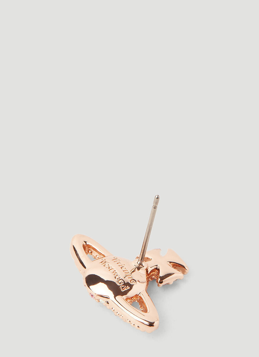 Vivienne Westwood Embossed Earring In Yellow