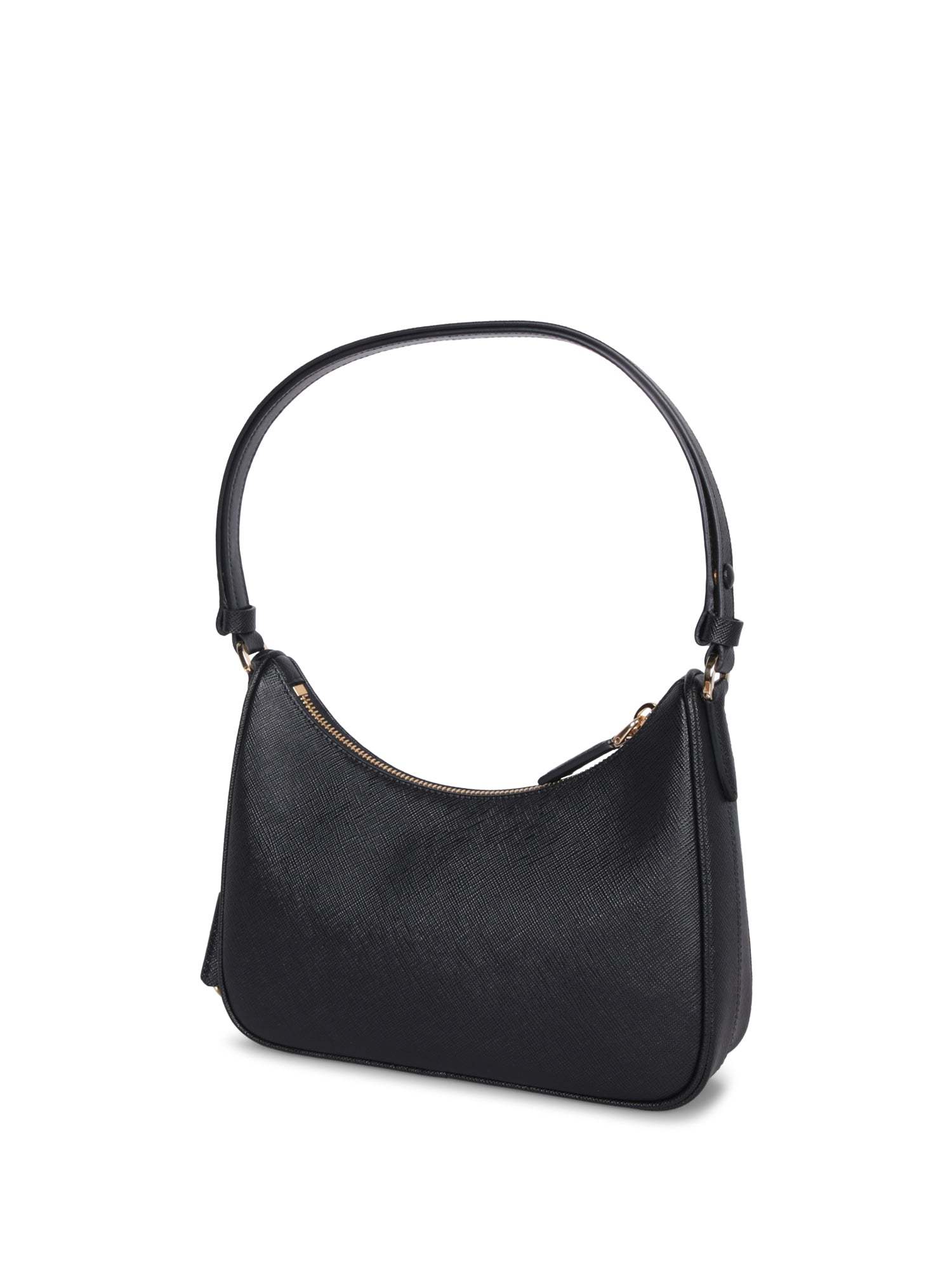 Prada Zipper Handbag In Black