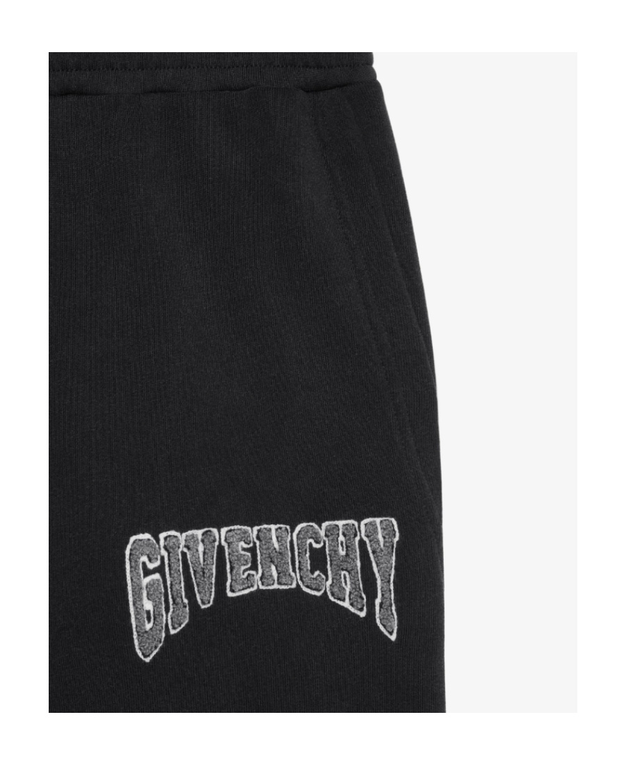 Givenchy Logo-patch Cotton Track Pants In Black