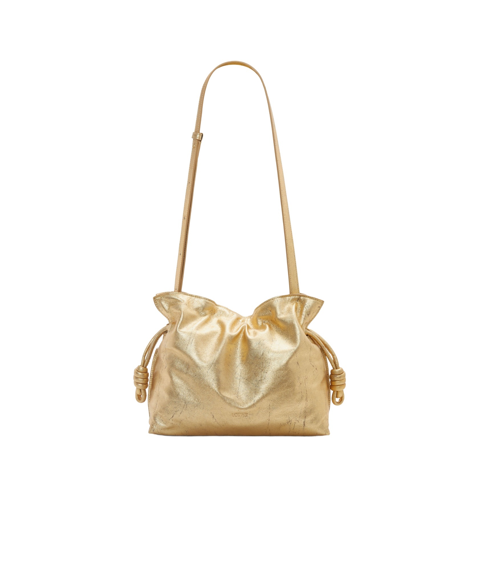 Loewe Flamenco Mini Leather Clutch Bag In Yellow