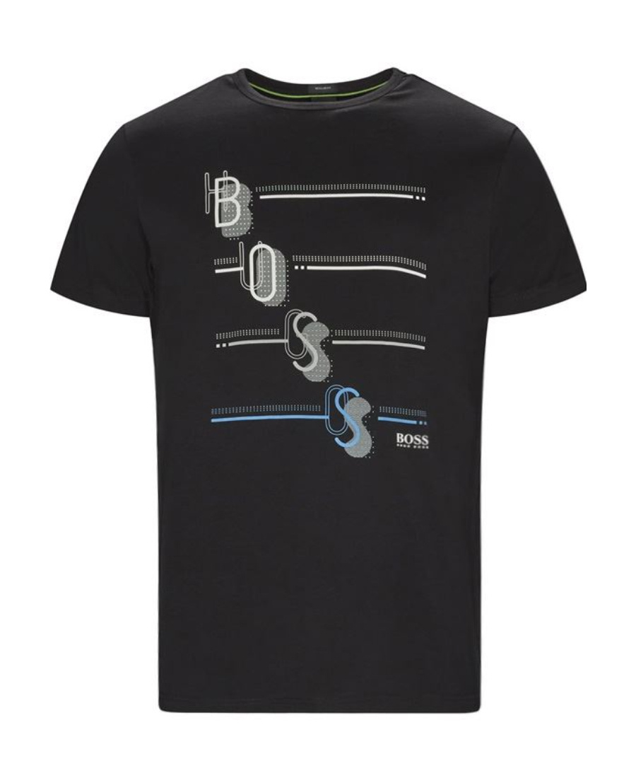 Hugo Boss T-shirt With Round Neck And Short Sleeves In Black