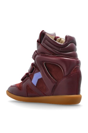 Isabel Marant Round Toe High Top Casual Shoes In Red