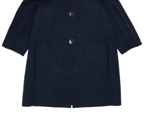 Max Mara Lapel Coat In Black