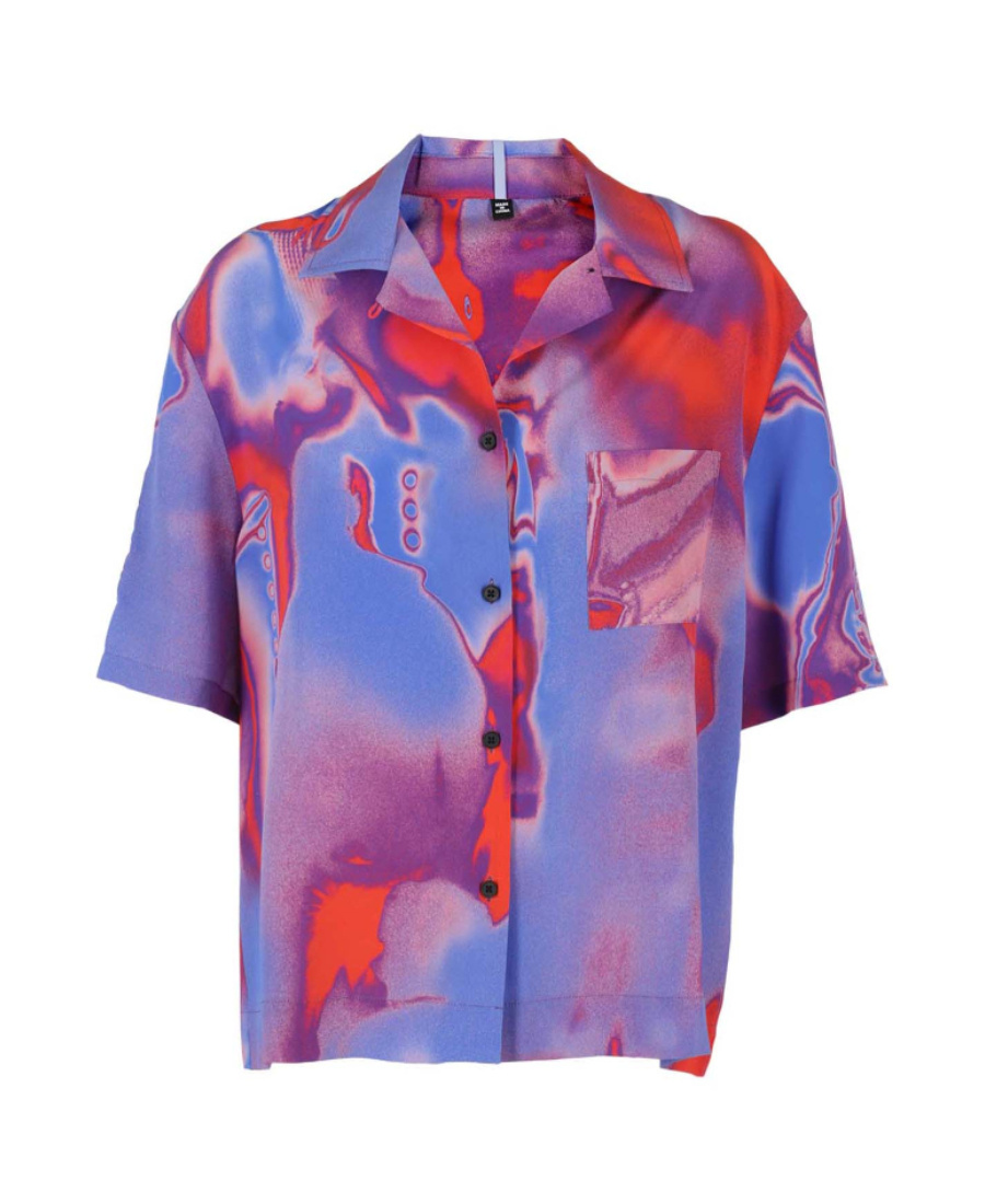 Mcq By Alexander Mcqueen Abstract Printed Shirt In Multi