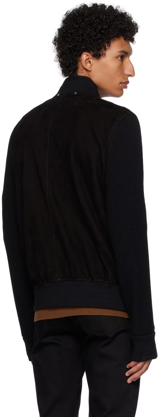PAUL SMITH SPLICE STAND-NECK CASUAL JACKET