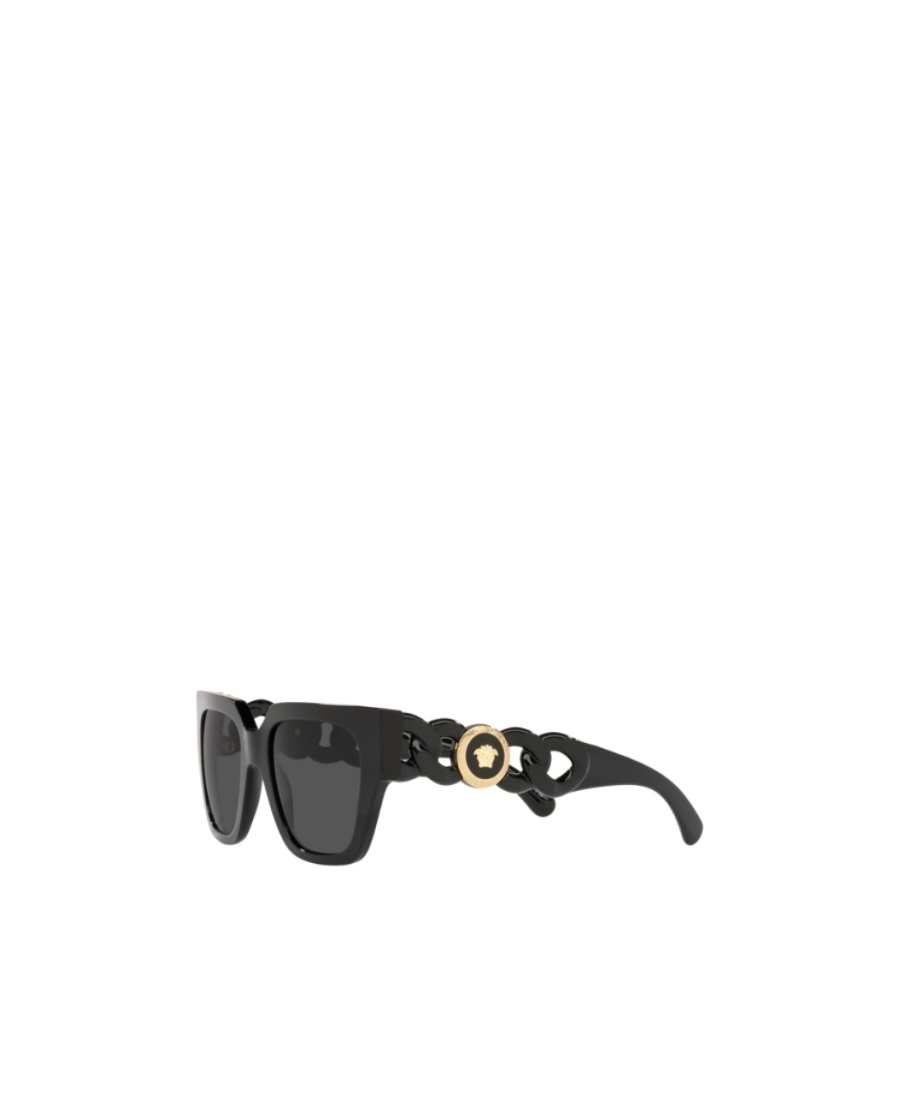 Versace Eyewear Square Frame Sunglasses In Black