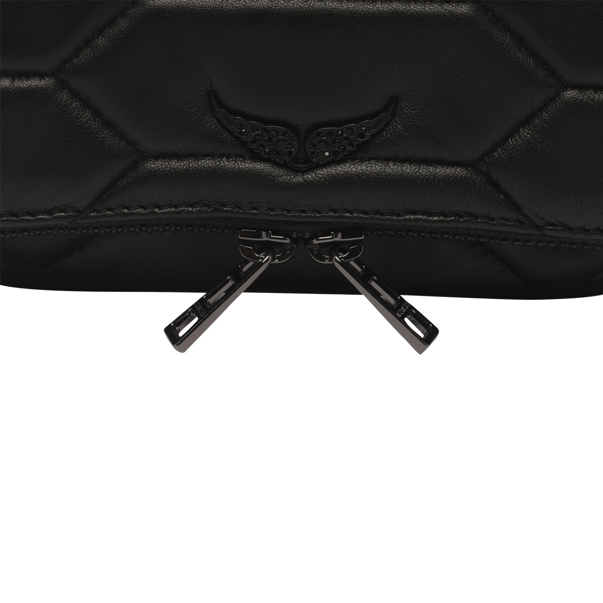ZADIG & VOLTAIRE ZADIG VOLTAIRE ROCK NANO XL LOGO PLAQUE SHOULDER BAG
