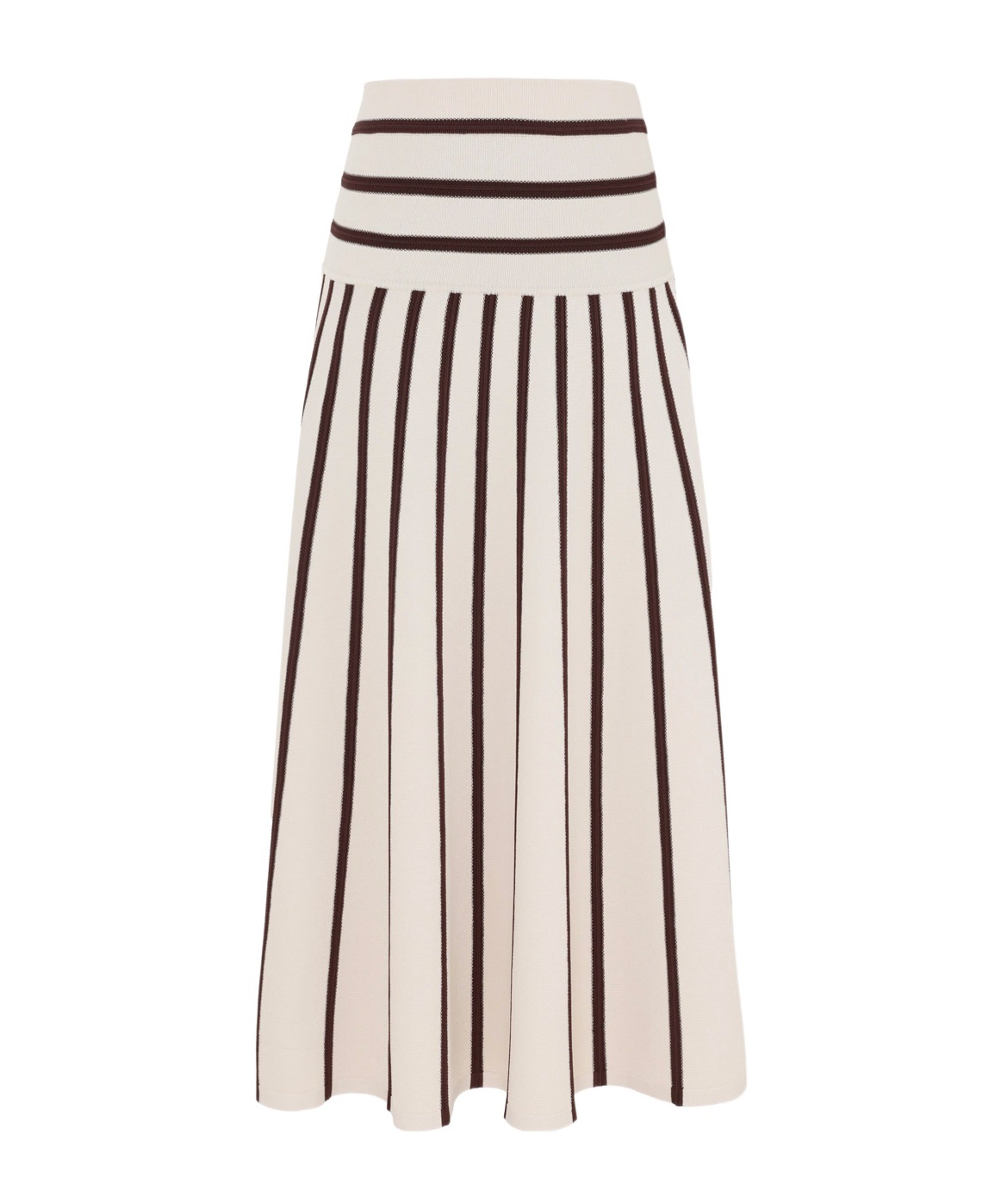 Shop Zimmermann Striped Midi Skirt In Multicolor