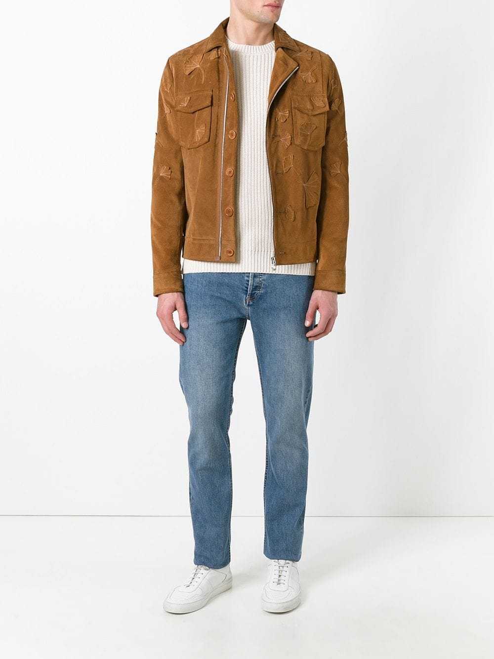 Apc Washed Effect Straight Leg Jeans In Blue