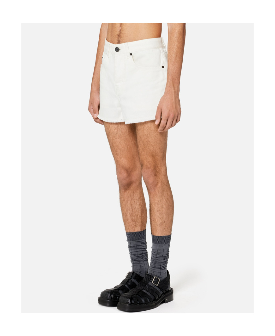 AMI ALEXANDRE MATTIUSSI STRAIGHT-LEG DENIM SHORTS