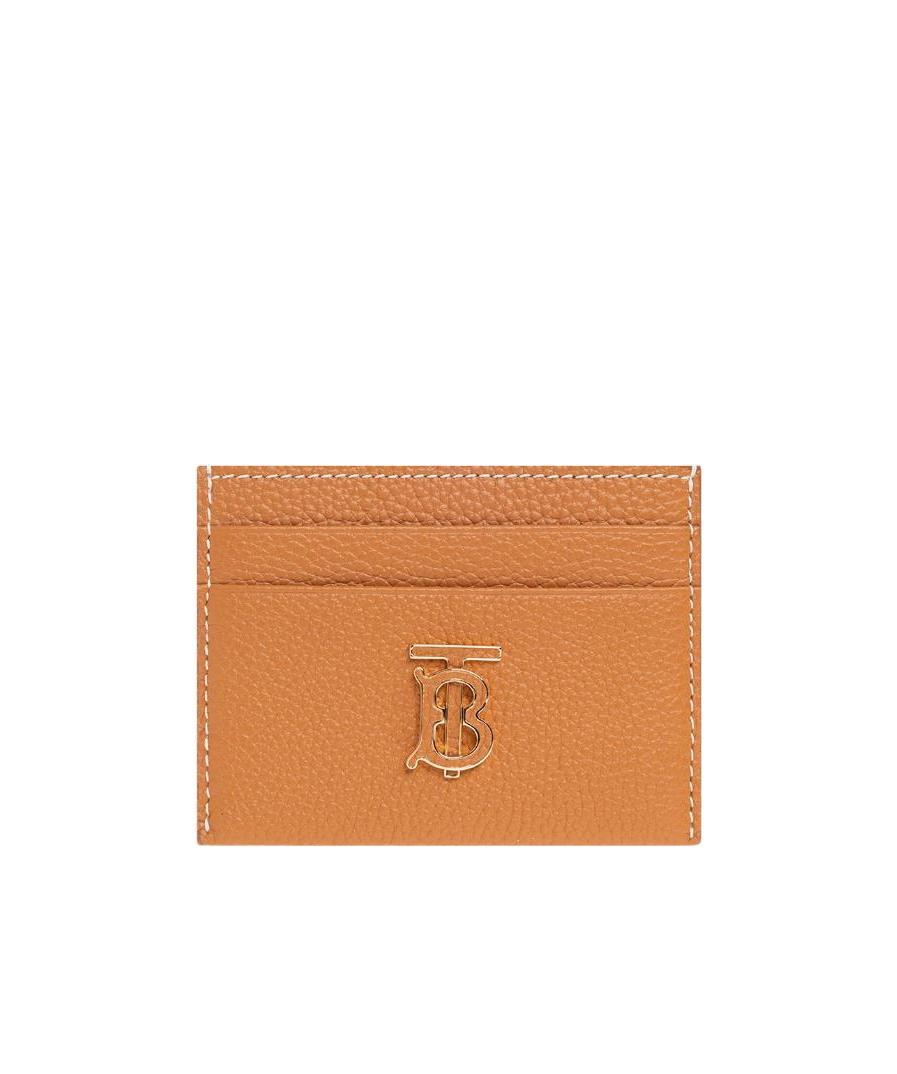 Burberry Logo-plaque Card Holder In Brown