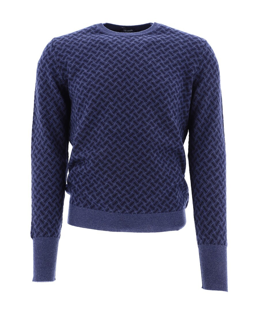 Drumohr Crew-neck Cashmere Sweater In Multi