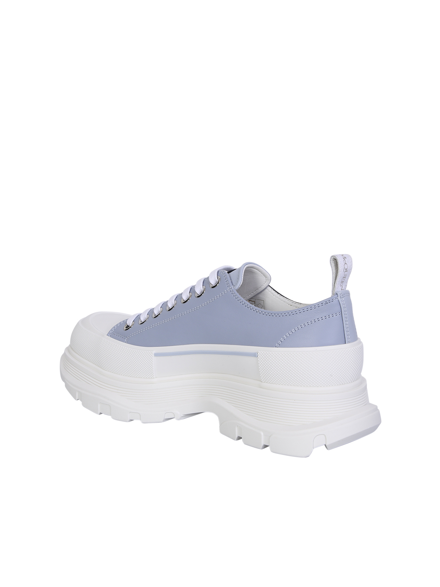 Alexander Mcqueen Tread Slick Lace-up Sneakers In Black