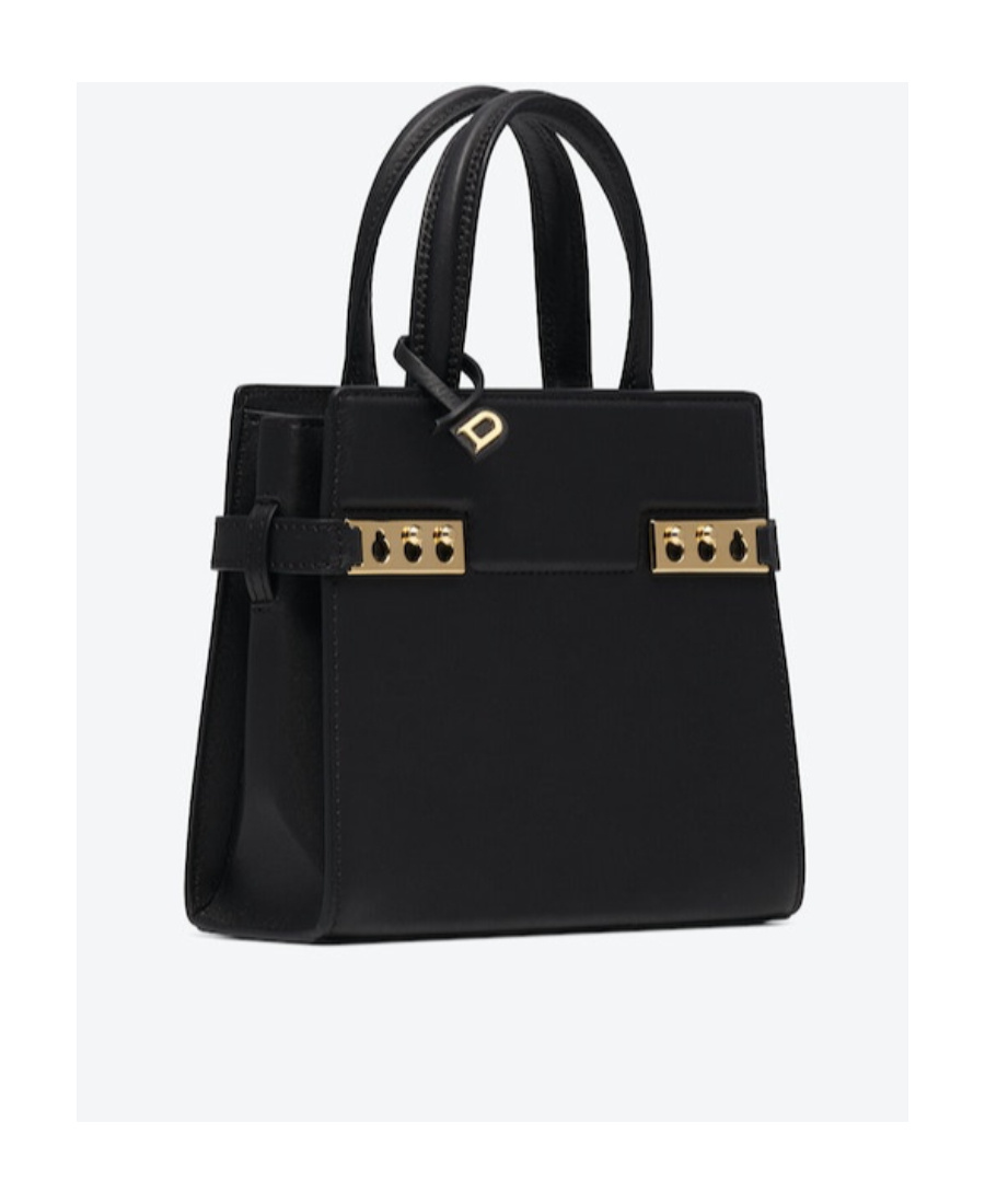 Delvaux Adjustable Shoulder Strap Shoulder Bag In Black