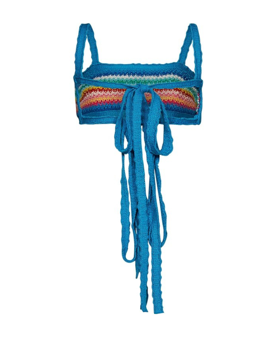 Alanui ‘over The Rainbow' Tank Top In Blue