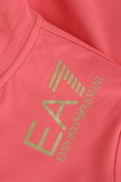Shop Ea7 Logo Zipper Casual Jacket In Pink