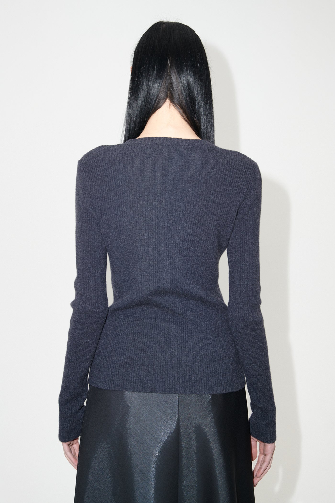 Shop Our Legacy Long-sleeved Wool Sweater In Black