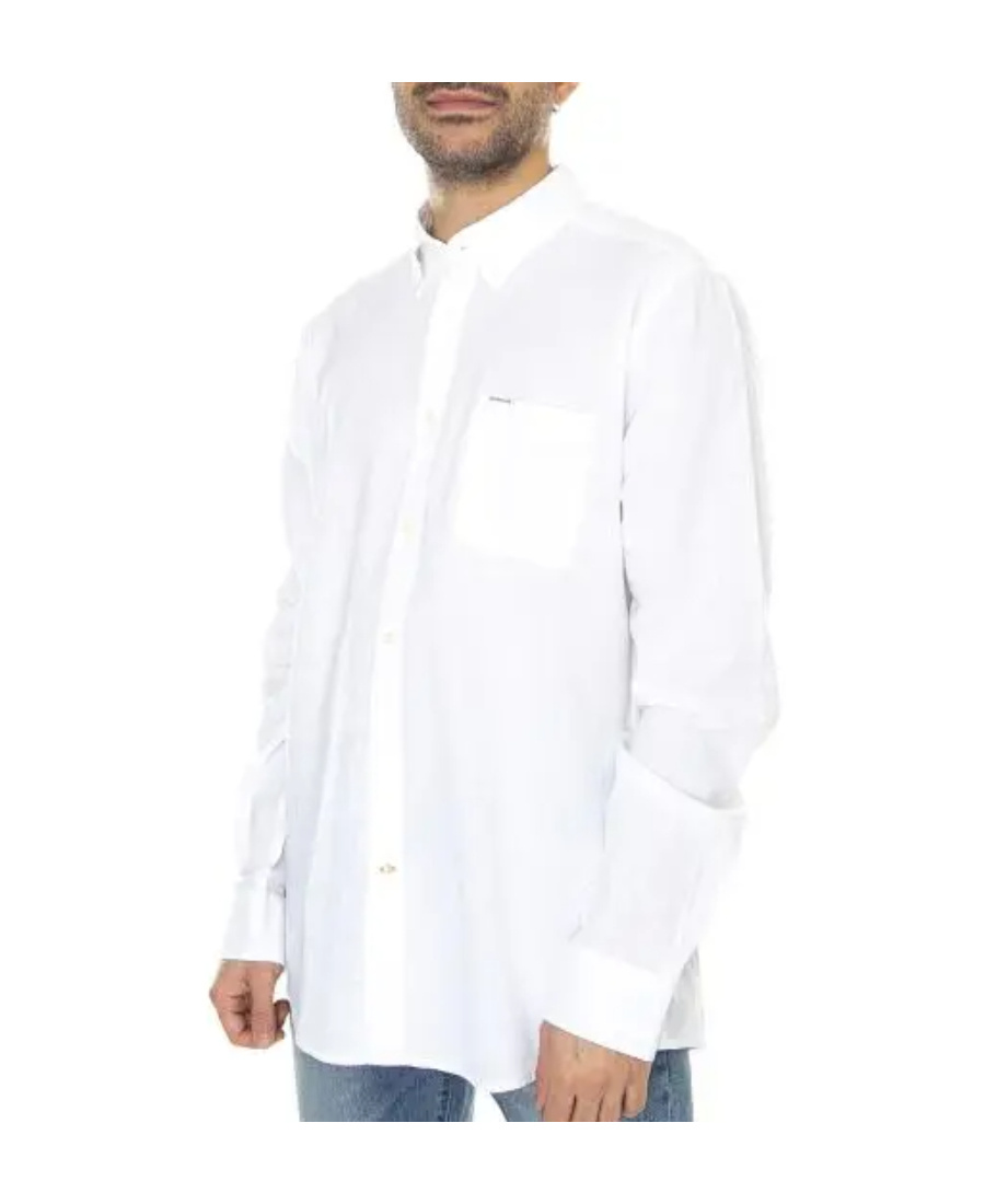 Barbour Chest-pocket Button-up Shirt In White
