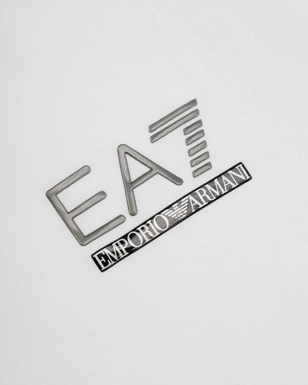 Ea7 Polo Shirt With Logo Pattern In White