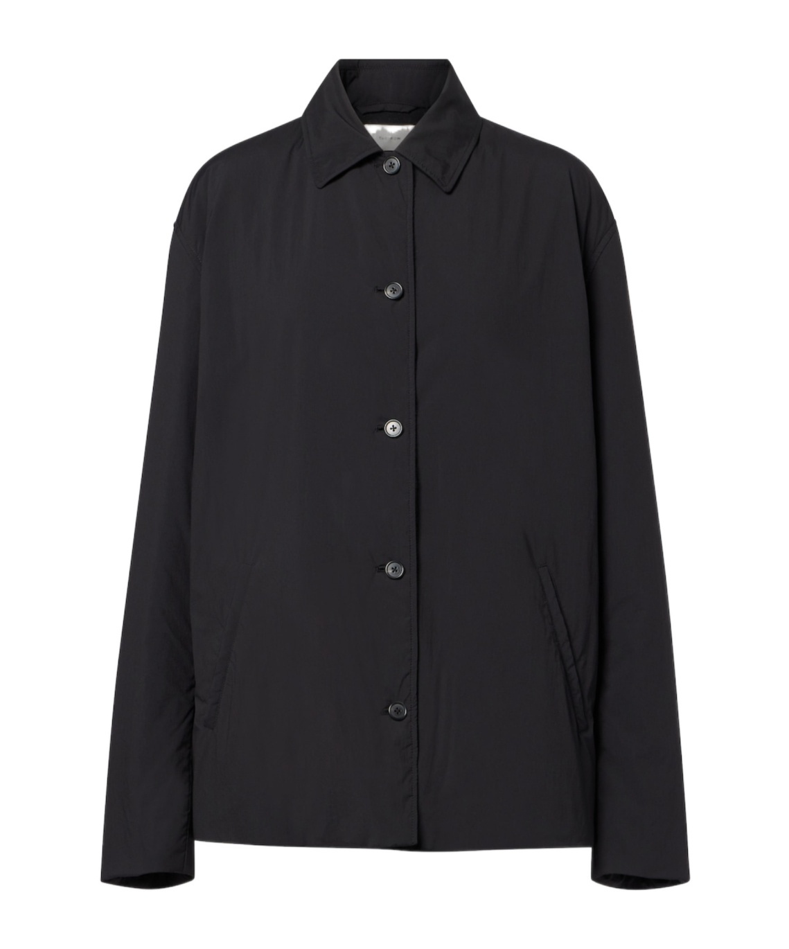 The Row Evadne Technical Overshirt In Black