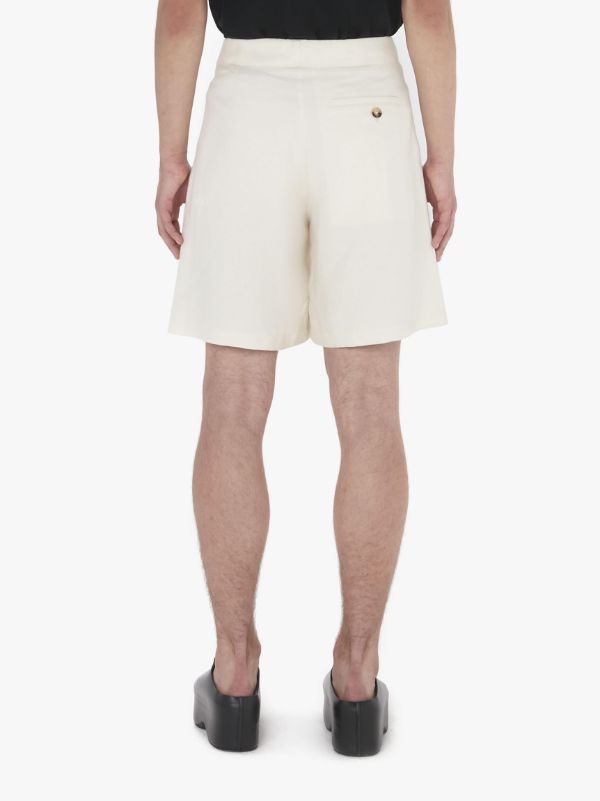 Jw Anderson Linen And Cotton Shorts In White