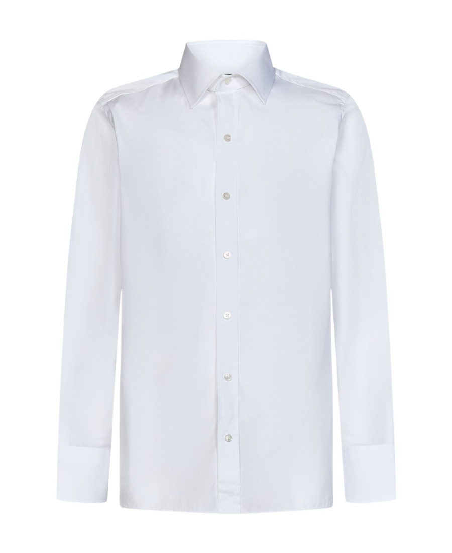 Tom Ford Long-sleeved Buttoned Shirt In White