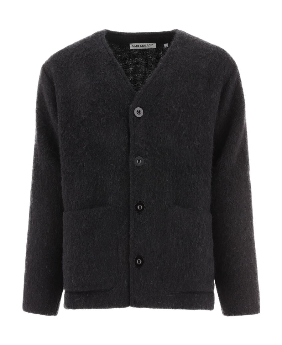 OUR LEGACY V-NECK KNITTED CARDIGAN
