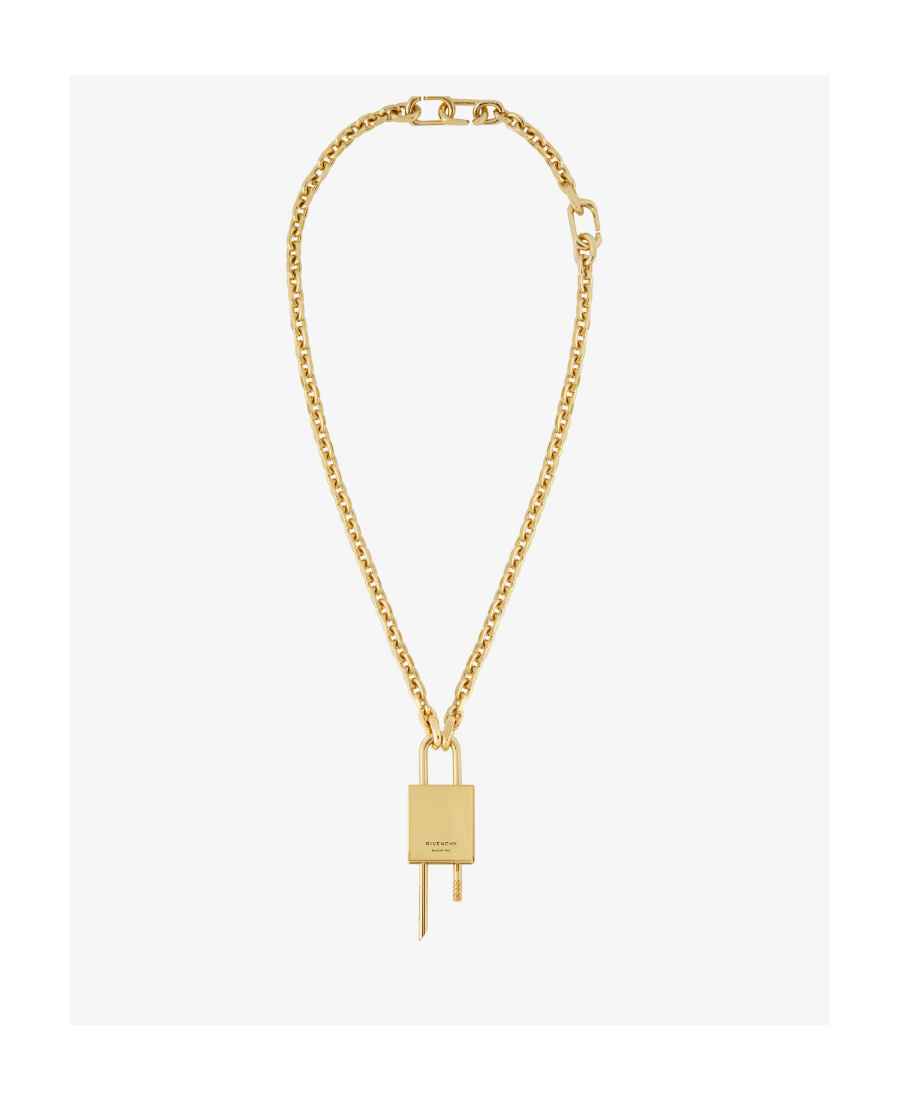 Givenchy 4g Padlock-pendant Necklace In Yellow