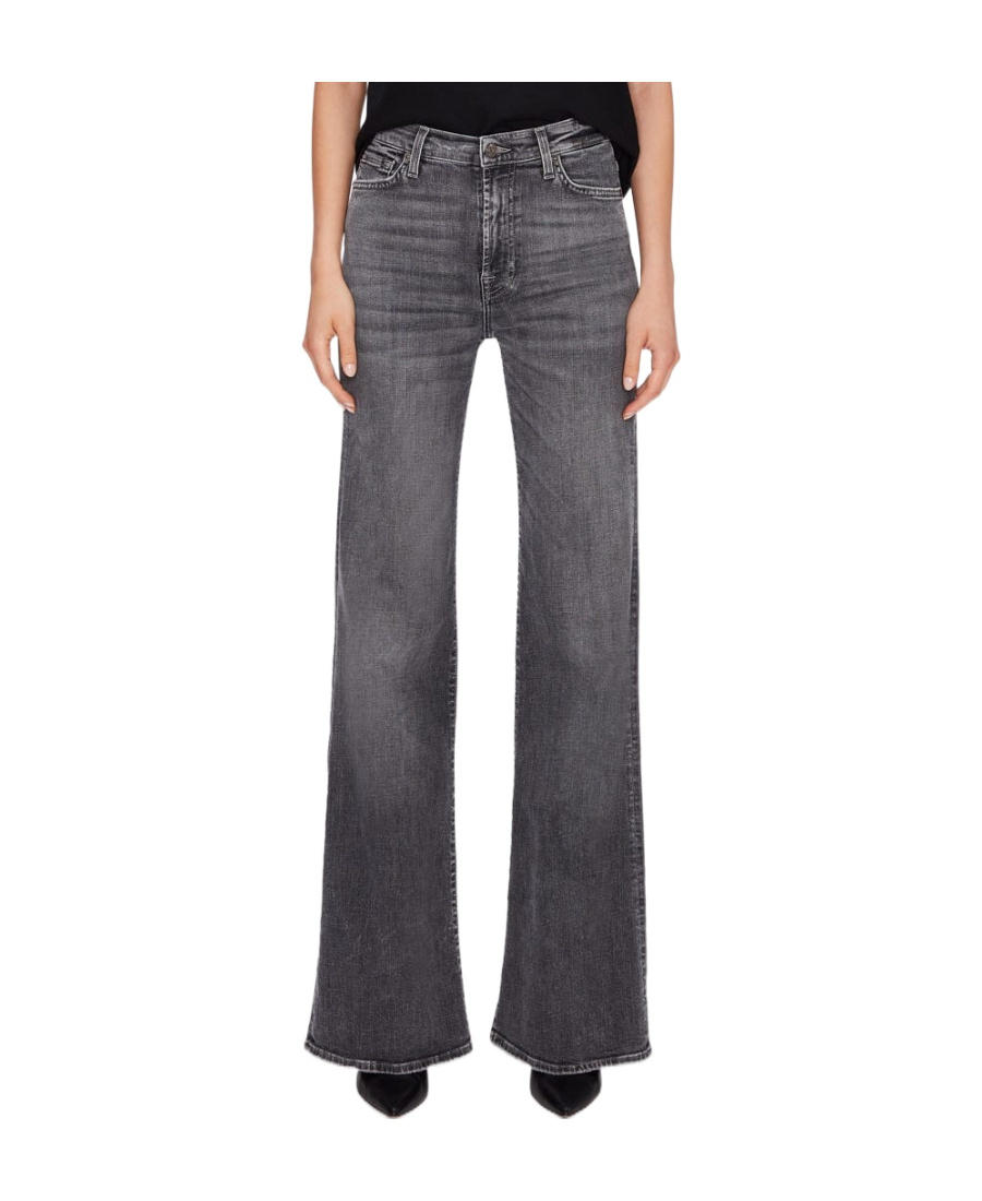 7 For All Mankind Ultra High-rise Jo Jeans In Black