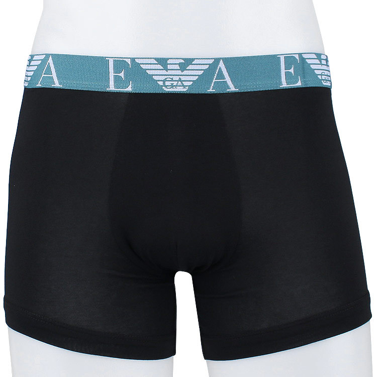 Emporio Armani Logo-waistband Boxers Set Of 3 In Black