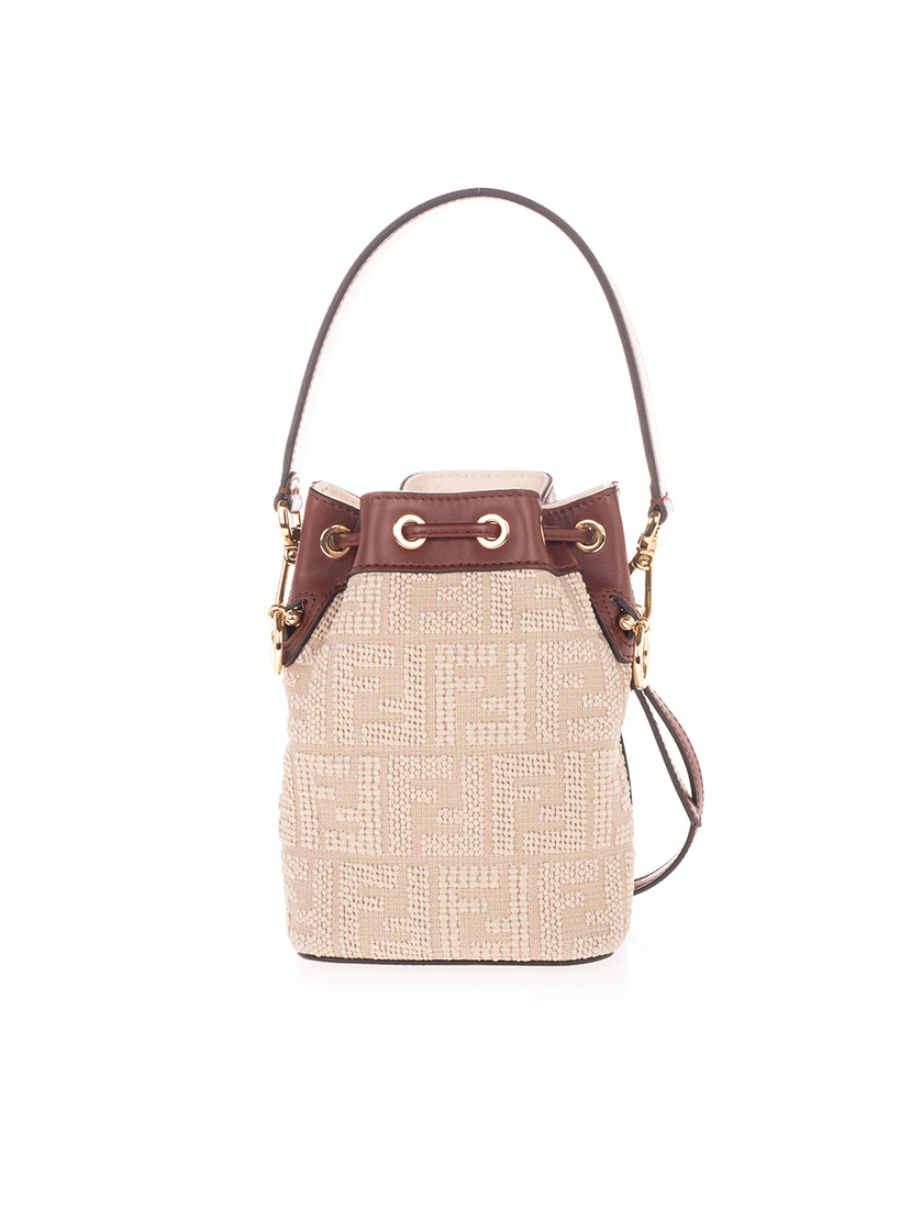 Fendi Mini Mon Tresor Bag In Nude