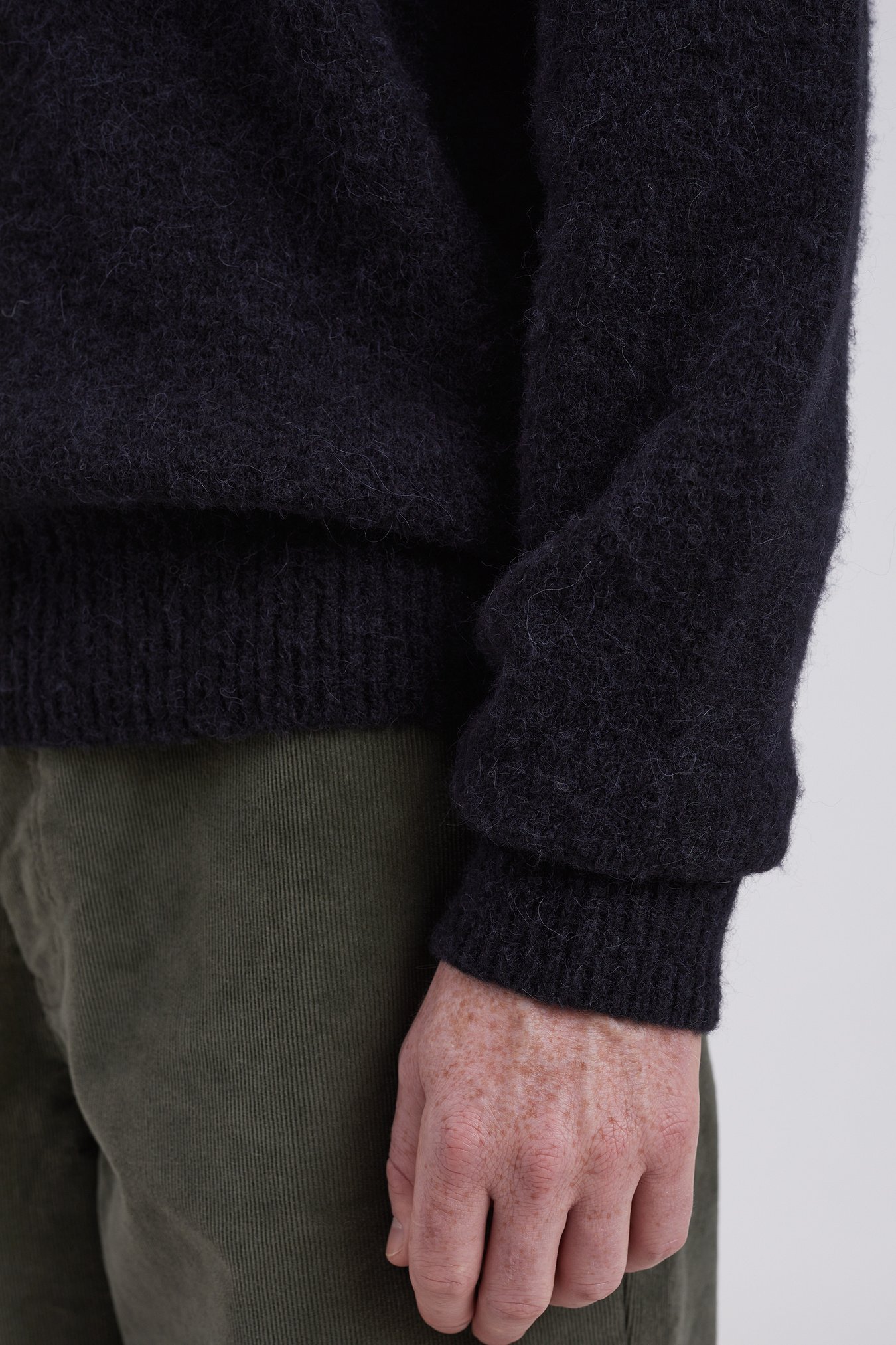 Norse Projects Rasmus Casual Brushed Polo Shirt In Black