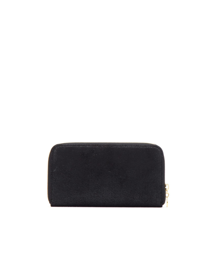 Stella Mccartney Falabella Continental Wallet In Black